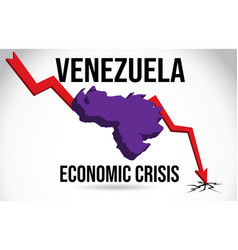 Venezuela Map Financial Crisis Economic Collapse