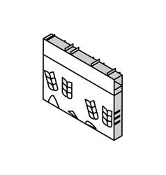 Field Barley Yellow Isometric Icon