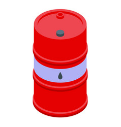 Oil Barrel Icon Isometric City Capital