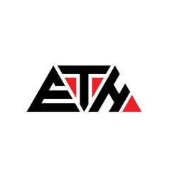 Eth Triangle Letter Logo Design