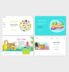 Flat Spa Salon Websites Set