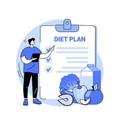 Flexitarian Meal Plan Isolated Cartoon