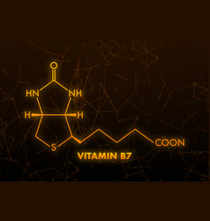 Vitamin B7 Formula B7 Biotin Molecule