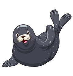 Sea lion flapping hands Royalty Free Vector Image