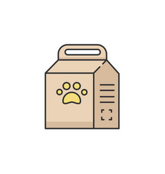 Pet Food Bag Rgb Color Icon