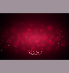 Red Bokeh Background With Sparkles