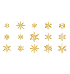 Gold Snowflake Clip Art Elements Elegant Gradient