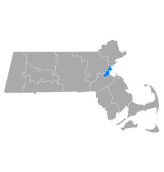 Map Suffolk In Massachusetts