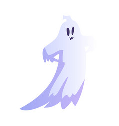 Spooky White Ghost Or Spirit Of Dead Flying