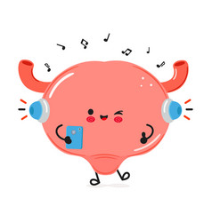 Bladder Listens To Music On Headphones