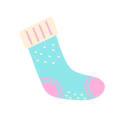 Christmas Stocking Flat Abstract Element