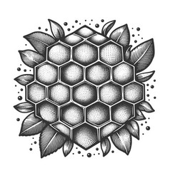 Honeycomb Engraving Sketch