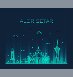 Alor Setar Skyline Kedah Malaysia Linear