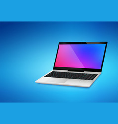 Laptop Mockup Realistic Background