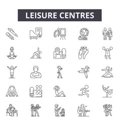 Leisure Centres Line Icons For Web And Mobile