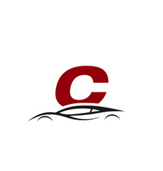 Letter C Logo With Car