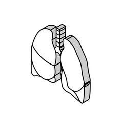 Lung Human Organ Isometric Icon