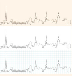 Riga Hand Drawn Skyline