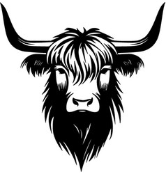 Highland Cow - Minimalist And Simple Silhouette