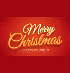 Merry Christmas Editable 3d Text Style Effect