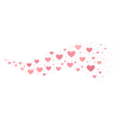 Pink Heart Wave Banner Valentine Day Clip Art