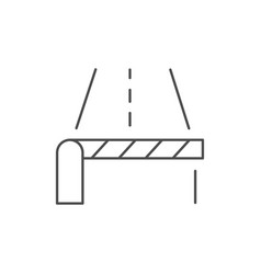 Automatic Road Barrier Line Icon