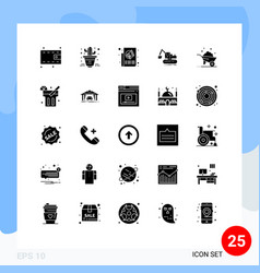 Group 25 Modern Solid Glyphs Set For Wheel