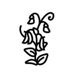 Pea Plant Healthy Line Icon