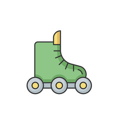 Rollerskate Rgb Color Icon