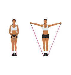 Woman Doing Resistance Band Lateral Raises