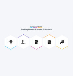 Banking Finance And Market Economics 25 Glyph