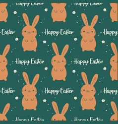 Happy Easter Seamless Pattern With Easter