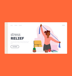 Stress Relief Landing Page Template Female