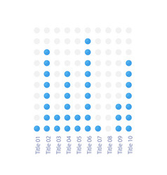 Dot Stacks Infographic Chart Design Template