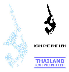 Frost Composition Map Koh Phi Leh Snowflakes