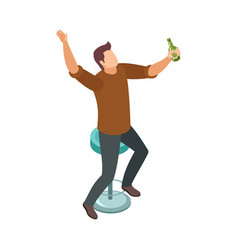 Isometric Drunk Man