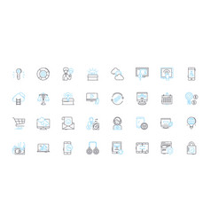 Product Refinement Linear Icons Set Polishing