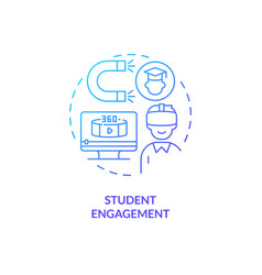 Ai In Student Engagement Concept Icon