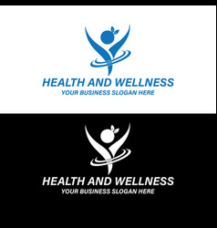 Wellness Doctor Health Yoga Logo