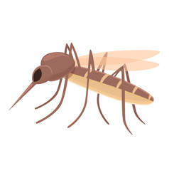 Big Mosquito Icon Cartoon Insect