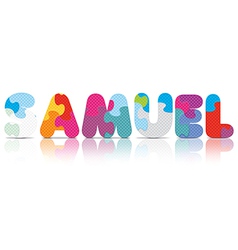 Samuel Written With Alphabet Puzzle