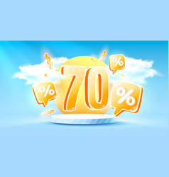 Mega Sale Special Offer Summer 70 Off Banner