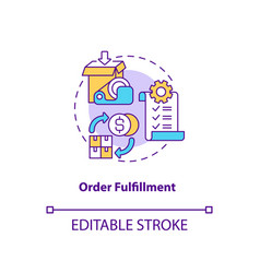 Order Fulfillment Concept Icon