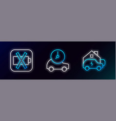 Set Line Charging Car At Home Low Battery