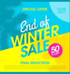 Special Offer End Of Winter Sale Banner Design