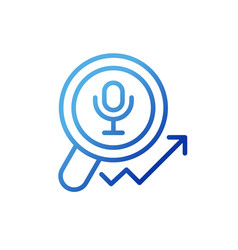 Voice Marketing Pixel Perfect Gradient Linear Icon