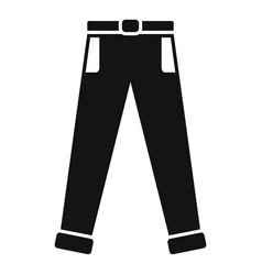 Kid Pants Icon Simple Student Suit