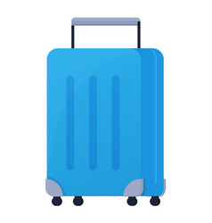 Suitcase On Wheels - Modern Flat Design Style