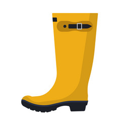 Rain Boot Flar Icon Side View Autumn Weather