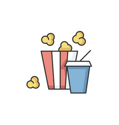 Cinema Food Rgb Color Icon